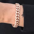 Load image into Gallery viewer, Miami Cuban Link Bracelet (12mm) in Rose Gold