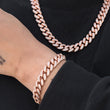 Load image into Gallery viewer, Miami Cuban Link Bracelet (12mm) in Rose Gold