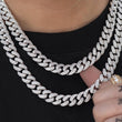 Load image into Gallery viewer, BUNDLE - Miami Cuban Link Chain (12mm) 2PCS in White Gold