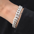 Load image into Gallery viewer, Miami Cuban Link Bracelet (12mm) in White Gold