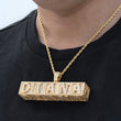 Load image into Gallery viewer, Custom Solid Baby Block Letters Necklace