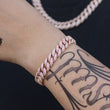 Load image into Gallery viewer, Women's Diamond Cuban Link Bracelet (10mm) in Rose Gold DRMD Jewelry