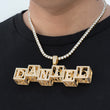 Load image into Gallery viewer, Custom Baby Hollow Block Letters Necklaces