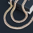 Load image into Gallery viewer, Women's Diamond Cuban Link Choker (10mm) in Yellow Gold DRMD Jewelry