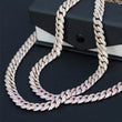 Load image into Gallery viewer, Women's Diamond Cuban Link Choker (10mm) in Rose/White Gold DRMD Jewelry