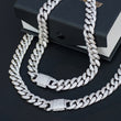 Load image into Gallery viewer, BUNDLE - Miami Cuban Link Chain (12mm) 2PCS in White Gold