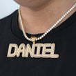 Load image into Gallery viewer, Custom Double Crowned Letters Necklace