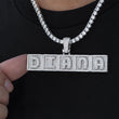 Load image into Gallery viewer, Custom Bubble Nameplate Necklace