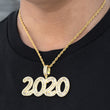 Load image into Gallery viewer, Custom Baguette Number Necklaces