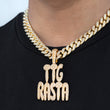 Load image into Gallery viewer, Custom Medium Bubble Letter Necklace