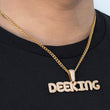 Load image into Gallery viewer, Custom Small Bubble Name Necklaces