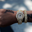 Load image into Gallery viewer, Diamond Baguette Watch In Yellow Gold DRMD Jewelry