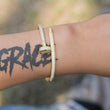 Load image into Gallery viewer, Iced Nail Bracelet in White Yellow Rose Gold DRMD Jewelry