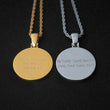 Load image into Gallery viewer, Diamond Custom Gold Round Picture Photo Pendant Necklace In White Yellow Rose Gold DRMD Jewelry