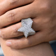 Load image into Gallery viewer, Diamond Five Star Ring in White Yellow Rose Gold DRMD Jewelry