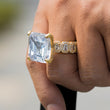 Load image into Gallery viewer, Iced Glacier Ring Ring in White Yellow Gold DRMD Jewelry