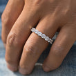 Load image into Gallery viewer, Single Row Eternity Ring Ring in White Yellow Gold DRMD Jewelry