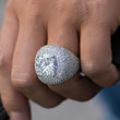 Load image into Gallery viewer, Clustered Iced Band Ring Ring in White Yellow Gold DRMD Jewelry