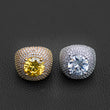 Load image into Gallery viewer, Clustered Iced Band Ring Ring in White Yellow Gold DRMD Jewelry