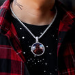 Load image into Gallery viewer, Diamond Custom Gold Round Picture Photo Pendant Necklace In White Yellow Rose Gold DRMD Jewelry