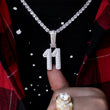 Load image into Gallery viewer, Custom 2 Layer Luxury Number Necklace
