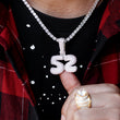 Load image into Gallery viewer, Large 3D Bubble Custom Number Necklace