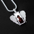 Load image into Gallery viewer, Diamond Custom Angel Wings Photo Picture Necklace In White Yellow Rose Gold DRMD Jewelry