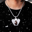 Load image into Gallery viewer, Diamond Custom Angel Wings Photo Picture Necklace In White Yellow Rose Gold DRMD Jewelry
