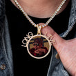 Load image into Gallery viewer, Diamond Custom Personalized Letter Picture Photo Necklace In White Yellow Rose Gold DRMD Jewelry