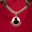 Load image into Gallery viewer, Diamond Custom Memorial Letter Picture Photo Necklace In White Yellow Rose Gold DRMD Jewelry