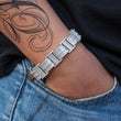 Load image into Gallery viewer, Diamond Buckle Link Bracelet in White Gold DRMD Jewelry