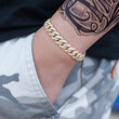 Load image into Gallery viewer, Women's Diamond Cuban Link Bracelet (10mm) in Yellow Gold DRMD Jewelry
