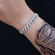 Load image into Gallery viewer, Women's Diamond Cuban Link Bracelet (10mm) in White Gold DRMD Jewelry