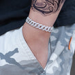 Load image into Gallery viewer, Women's Diamond Cuban Link Bracelet (10mm) in White Gold DRMD Jewelry