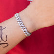 Load image into Gallery viewer, Women's Diamond Cuban Link Bracelet (10mm) in White Gold DRMD Jewelry