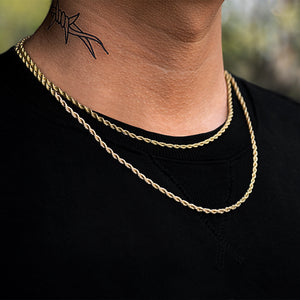 Gold Rope Chain 3mm