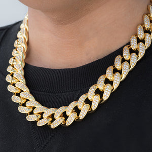 Miami Cuban Link Chain (19mm) in Yellow Gold