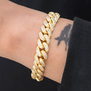 Miami Cuban Link Bracelet (12mm) in Yellow Gold