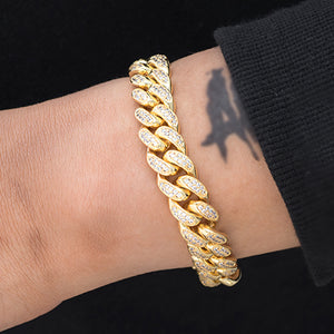 Miami Cuban Link Bracelet (12mm) in Yellow Gold