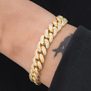 Miami Cuban Link Bracelet (12mm) in Yellow Gold