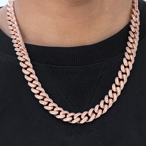 Miami Cuban Link Chain (12mm) in Rose Gold