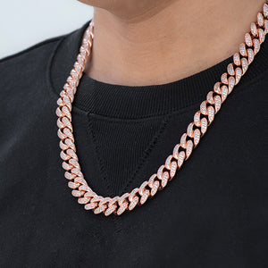 Miami Cuban Link Chain (12mm) in Rose Gold