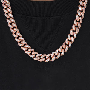 Miami Cuban Link Chain (12mm) in Rose Gold