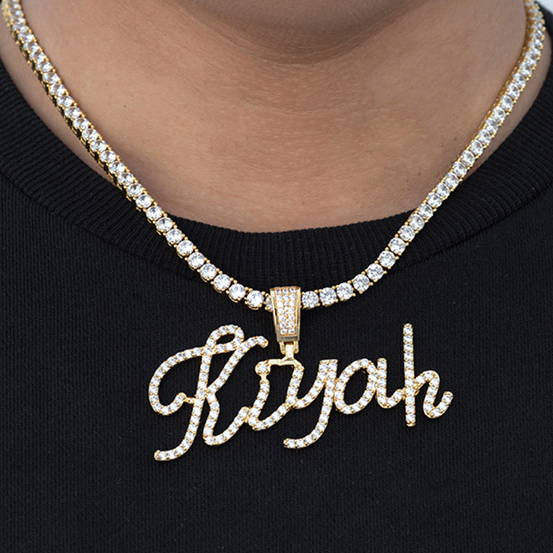 Custom Classic Handwriting Name Pendant