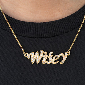 Custom Womens Cursive Name Necklace