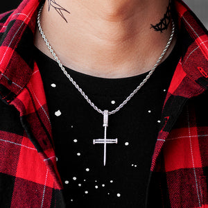 Nail Cross Pendant + Chain