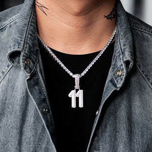 Custom 2 Layer Luxury Number Necklace