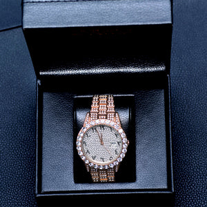 Diamond Presidential Watch In Rose Gold DRMD Jewelry